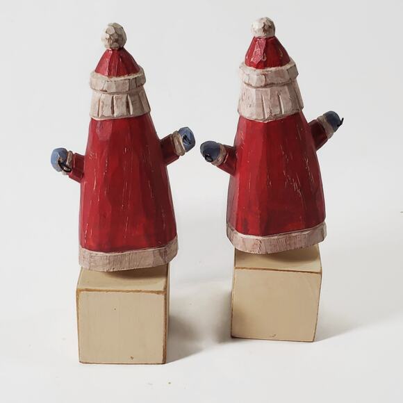 Vintage Midwest of Cannon Falls Santa Ho Ho Christmas Block Figurines One Loose - Picture 7 of 7